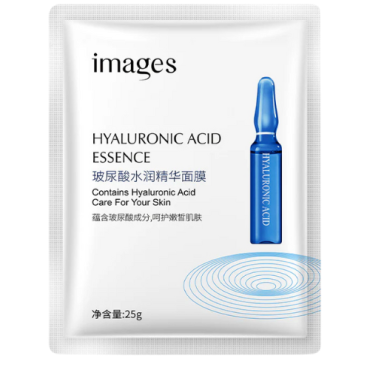 Оптом Тканинна маска для обличчя з гіалуроновою кислотою IMAGES HYALURONIC ACID AMPOULE FACIAL MASK - 25 г