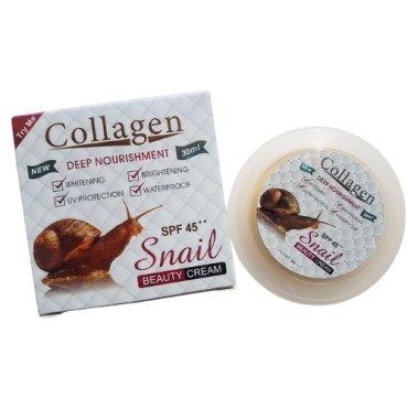 Оптом Крем для обличчя сонцезахисний TRY ME COLLAGEN SNAIL BEAUTY CREAM SPF 45 - 30 мл