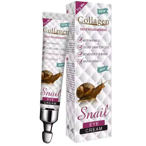 Оптом Крем для шкіри навколо очей з колагеном і муцином равлика TRY ME COLLAGEN SNAIL EYE CREAM - 20 мл