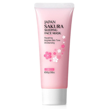 Оптом Нічна маска для обличчя з екстрактом японської сакури LAIKOU JAPAN SAKURA SLEEPING FACE MASK - 80 г