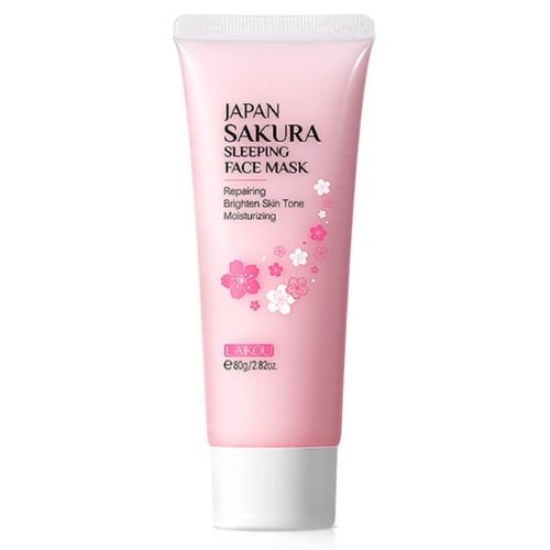 Оптом Нічна маска для обличчя з екстрактом японської сакури LAIKOU JAPAN SAKURA SLEEPING FACE MASK - 80 г