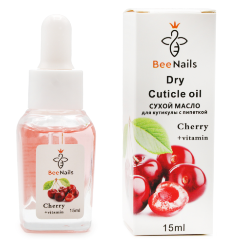 Оптом Олійка для кутикули суха з піпеткою з ароматом вишні BEENAILS - 15 мл