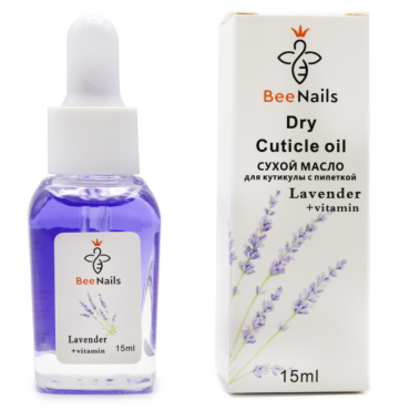 Оптом Олійка для кутикули суха з піпеткою з ароматом лаванди BEENAILS - 15 мл