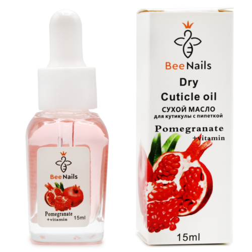 Оптом Олійка для кутикули суха з піпеткою з ароматом граната BEENAILS - 15 мл