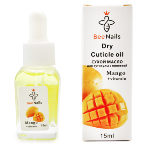 Оптом Олійка для кутикули суха з піпеткою з ароматом манго BEENAILS - 15 мл