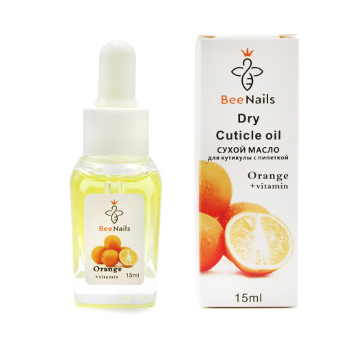 Оптом Олійка для кутикули суха з піпеткою з ароматом апельсина BEENAILS - 15 мл