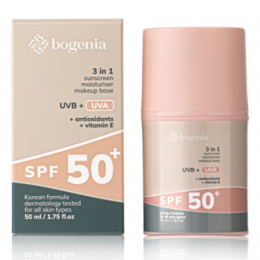 Оптом Сонцезахисний крем для обличчя BOGENIA SUNSCREEEN FACE CREAM SPF 50+ BG422 №001- 50 мл