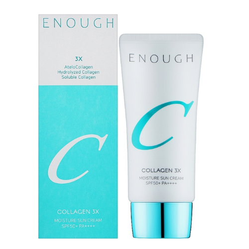 Оптом Зволожуючий сонцезахисний крем з колагеном ENOUGH 3Х COLLAGEN MOISTURE SUN CREAM SPF50+ PA+++ - 50 мл