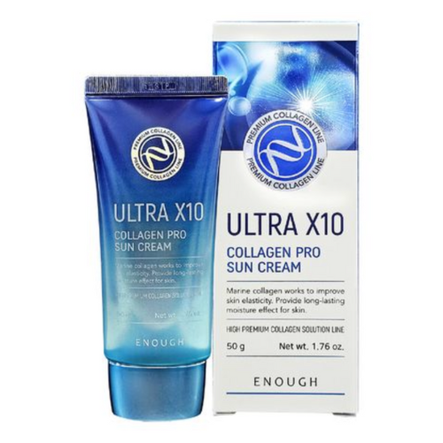 Оптом Сонцезахисний крем для обличчя ENOUGH ULTRA X10 COLLAGEN PRO SUN CREAM SPF 50+/PA ++++ - 50 мл