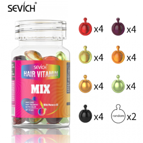 Оптом Капсули для волосся мікс олійка Вітамінний комплекс SEVICH HAIR VITAMIN MIX - 30 шт. Оптом Капсули для волосся мікс олійка Вітамінний комплекс SEVICH HAIR VITAMIN MIX - 30 шт.