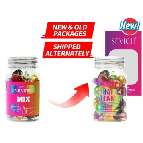Оптом Капсули для волосся мікс олійка Вітамінний комплекс SEVICH HAIR VITAMIN MIX - 30 шт.