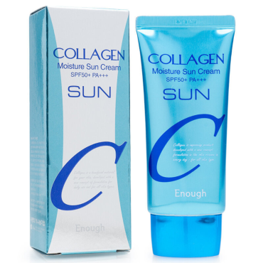  Оптом Сонцезахисний крем для обличчя з колагеном зволожуючий ENOUGH COLLAGEN MOISTURE SUN CREAM SPF50+ PA+++ - 50 мл