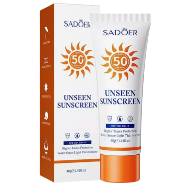 Оптом Сонцезахисний крем із вельветовим фініші SADOER UNSEEN SUNSCREEN SPF50 PA+++ - 40 г
