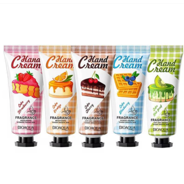 Оптом Набір парфумованих кремів для рук BIOAQUA CAKE - 5 * 20 г