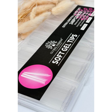 Оптом Гелеві типси для нарощування нігтів GLOBAL FASHION SOFT GEL TIPS - 240 од.
