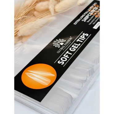 Оптом Гелеві типси для нарощування нігтів GLOBAL FASHION SOFT GEL TIPS - 240 од.