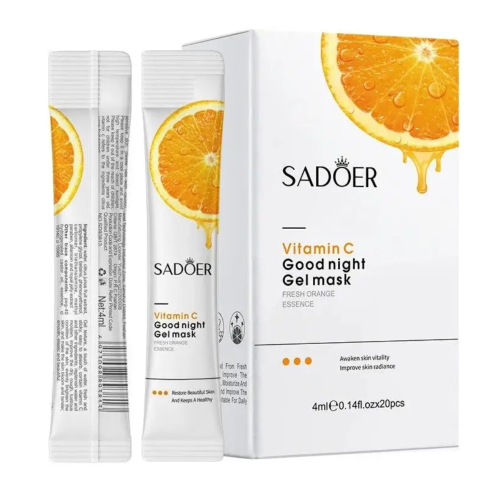 Оптом Нічна маска в стіках з екстрактом апельсина та вітаміном С SADOER VITAMIN C GOOD NIGHT GEL MASK - 20 * 4 мл