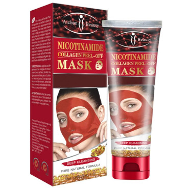 Оптом Маска-плівка для обличчя з нікотинамідами AICHUN BEAUTY NICOTINAMIDE COLLAGEN PEEL-OFF MASK- 120 мл