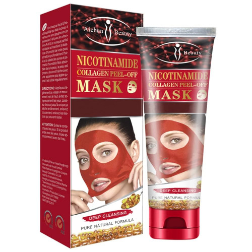 Оптом Маска-плівка для обличчя з нікотинамідами AICHUN BEAUTY NICOTINAMIDE COLLAGEN PEEL-OFF MASK- 120 мл