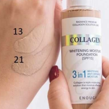 Оптом Тональна основа "3в1" ENOUGH COLLAGEN WHITENING MOISTURE FOUNDATION 3 IN 1 SPF15 - 100 мл