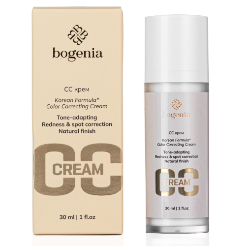 Оптом СС крем з мікрокапсулами BOGENIA BG 614 CC CREAM COLOR CORRECTING CREAM TONE-ADAPTING NATURAL FINISH - 30 мл