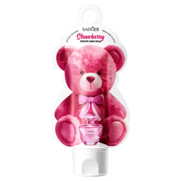 Оптом Парфумований крем для рук з екстрактом полуниці SADOER STRAWBERRY PERFUME HAND CREAM - 55 г