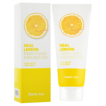 Оптом Пілінг-гель із лимоном FARMSTAY REAL LEMON DEEP CLEAR PEELING GEL - 100 мл