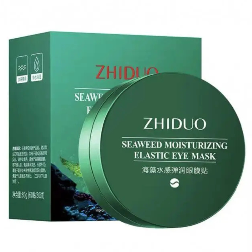 Оптом Колагенові Патчі з екстрактом морських водоростей та ніацинамідом  з ліфтинг-ефектом ZHIDUO SEAWEED MOISTURIZING ELASTIC EYE MASK - 60 од.