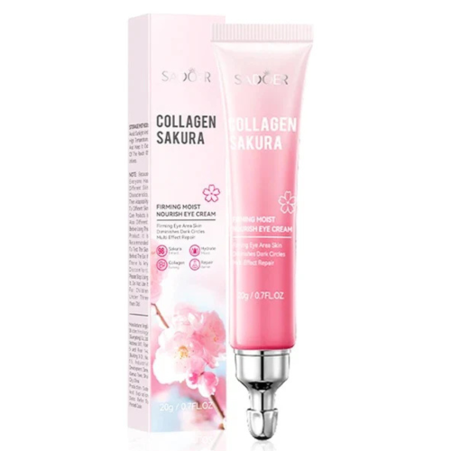 Оптом Крем для повік з екстрактом сакури та колагеном SADOER COLLAGEN SAKURA FIRMING MOIST NOURISH EYE CREAM – 20 г