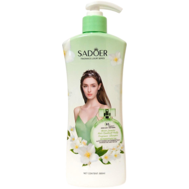Оптом Парфумований шампунь для волосся з екстрактом жасмину проти лупи SADOER JASMINE SHAMPOO - 500 мл Оптом Парфумований шампунь для волосся з екстрактом жасмину проти лупи SADOER JASMINE SHAMPOO - 500 мл