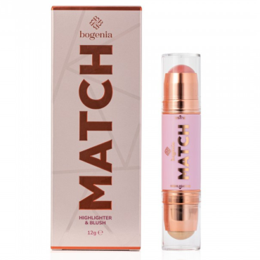 Оптом Хайлайтер+рум'яна Богенія BOGENIA MATCH STICK HIGHLIGHTER & BLUSH BG637 - 12 г