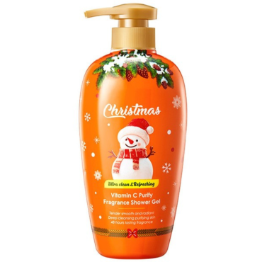 Оптом Новорічний гель для душу з вітаміном С та алое вера SADOER CHRISTMAS Rosemary Shampoo - 500 мл