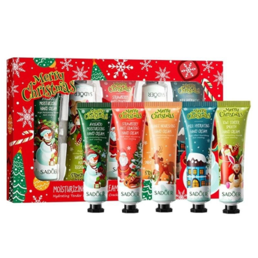 Оптом Набір Новорічних кремів для рук SADOER CHRISTMAS Gift Box Set Moisturizing Hand Сream - 5 од.