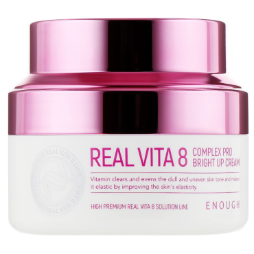 Оптом Живильний крем для обличчя з вітамінами ENOUGH REAL VITA 8 COMPLEX PRO BRIGHT UP CREAM - 50 мл