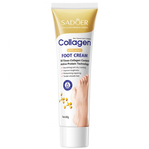 Оптом Крем для ніг зволожуючий з колагеном SADOER COLLAGEN ANTI-AGING FOOT CREAM - 60 г