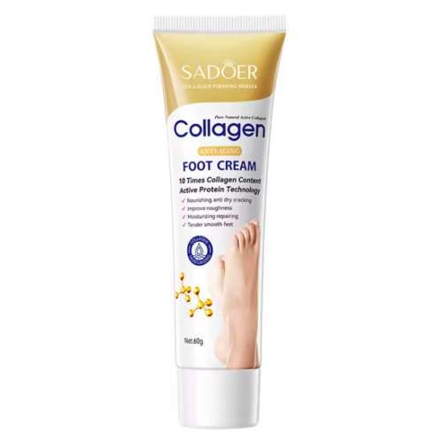 Оптом Крем для ніг зволожуючий з колагеном SADOER COLLAGEN ANTI-AGING FOOT CREAM - 60 г