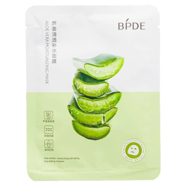 Оптом Відновлювальна заспокійлива тканинна маска з екстрактом алое BPDE ALOE VERA MOISTURIZING MASK - 25 г