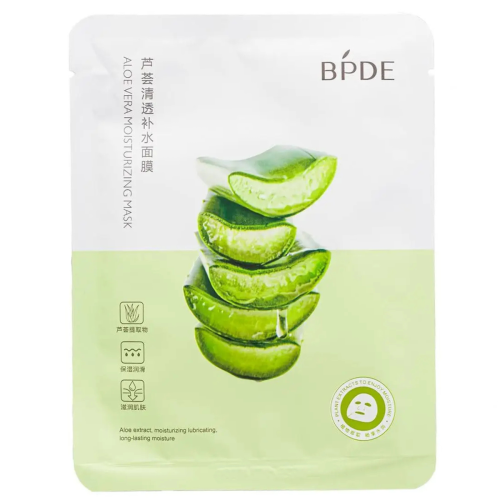 Оптом Відновлювальна заспокійлива тканинна маска з екстрактом алое BPDE ALOE VERA MOISTURIZING MASK - 25 г