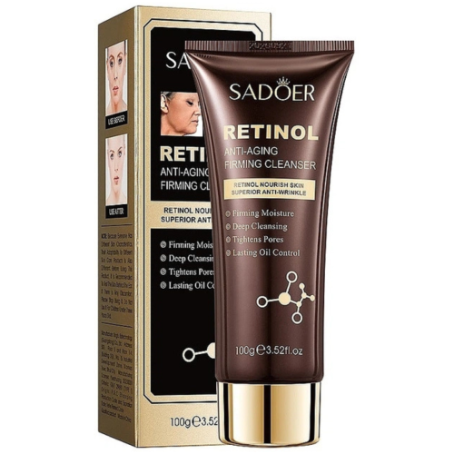 Оптом Омолоджуюча зміцнююча пінка для вмивання з ретинолом для контролю жирності шкіри SADOER RETINOL ANTI-AGING FIRMING CLEANSER - 100 г