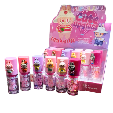 Оптом Блиск-бальзам для губ Лабубу SHEСHLANN LIPGLOSS CUTE LABUBU - 24 шт./уп.