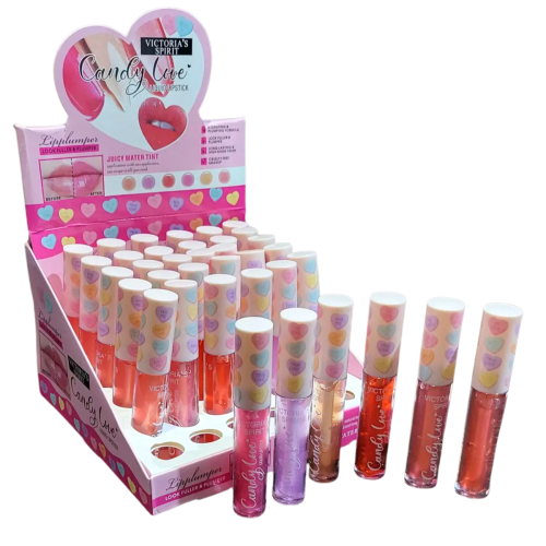Оптом Блиск для губ з невеликим ефектом збільшення губ CANDY LOVE VICTORIA'S SPIRIT LIQUID LIPSTICK