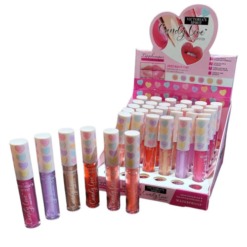 Оптом Блиск для губ з невеликим ефектом збільшення губ CANDY LOVE VICTORIA'S SPIRIT LIQUID LIPSTICK