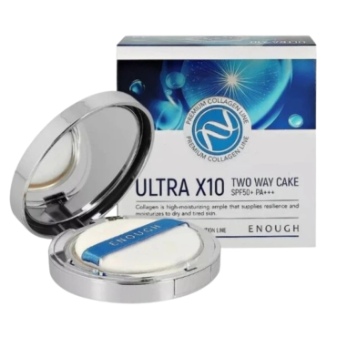 Оптом Пудра з колагеном для обличчя ENOUGH PREMIUM ULTRA X10 TWO WAY CAKE - 11 г Оптом Пудра з колагеном для обличчя ENOUGH PREMIUM ULTRA X10 TWO WAY CAKE - 11 г