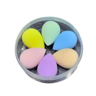 Оптом Набір спонжів BEAUTY BLENDER б'юті-блендерів міні 6 в 1 у пластиковій коробочц
