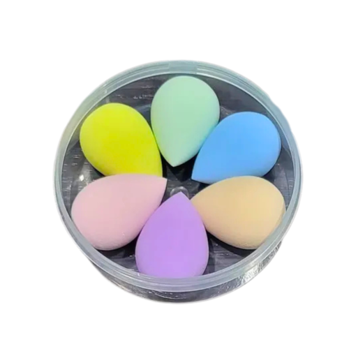 Оптом Набір спонжів BEAUTY BLENDER б'юті-блендерів міні 6 в 1 у пластиковій коробочц