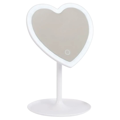 Оптом Дзеркало з LED підсвіткою на підставці у формі серця