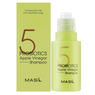 Оптом Шампунь безсульфатний для волосся з яблучним оцтом MASIL 5 PROBIOTICS APPLE VINEGAR SHAMPOO - 50 мл