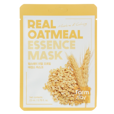 Оптом Тканинна маска для обличчя з екстрактом вівса FARMSTAY REAL OATMEAL ESSENCE MASK - 23 мл Оптом Тканинна маска для обличчя з екстрактом вівса FARMSTAY REAL OATMEAL ESSENCE MASK - 23 мл