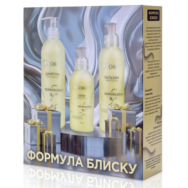 Оптом Подарунковий набір 3в1 для реконструкції волосся гіфт бокс "Формула блиску" - 3 од.
