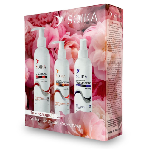 Оптом Весняний набір для волосся "Глибоке очищення та захист" 3-в-1 SOIKA - 3 од.